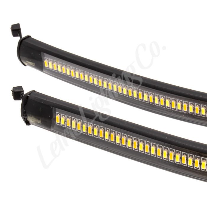 Flexible White Running and Amber Switchback Turn Signal Strips