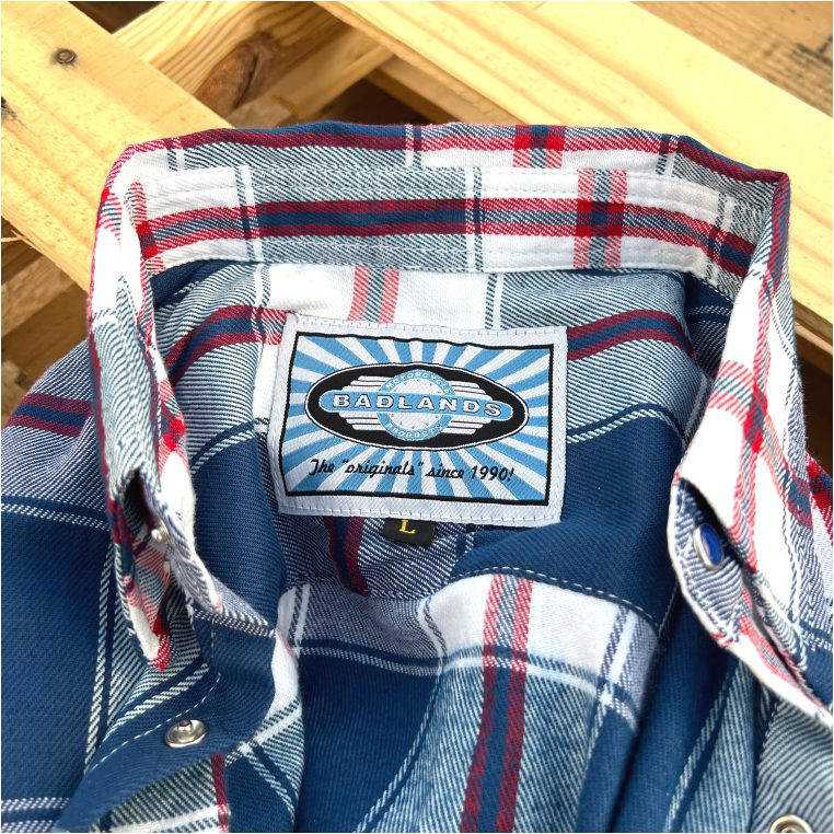 LARGE - Badlands Exclusive Branded, Long Sleeve Flannel, Button-Down ...