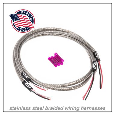 NAMZ Stainless Steel Braided & Clear-Coated – Ready-to-Install Harness Kits