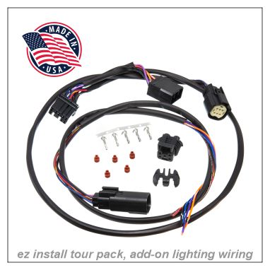 NAMZ Plug-n-Play Tour Pack Harnesses & Add-On Lighting Pigtails