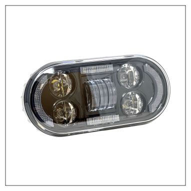 Letric LED Headlights For Fat Bob Harley Models